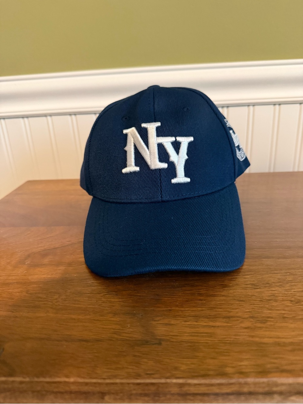 Navy Baseball Cap with White NY Embroidery
